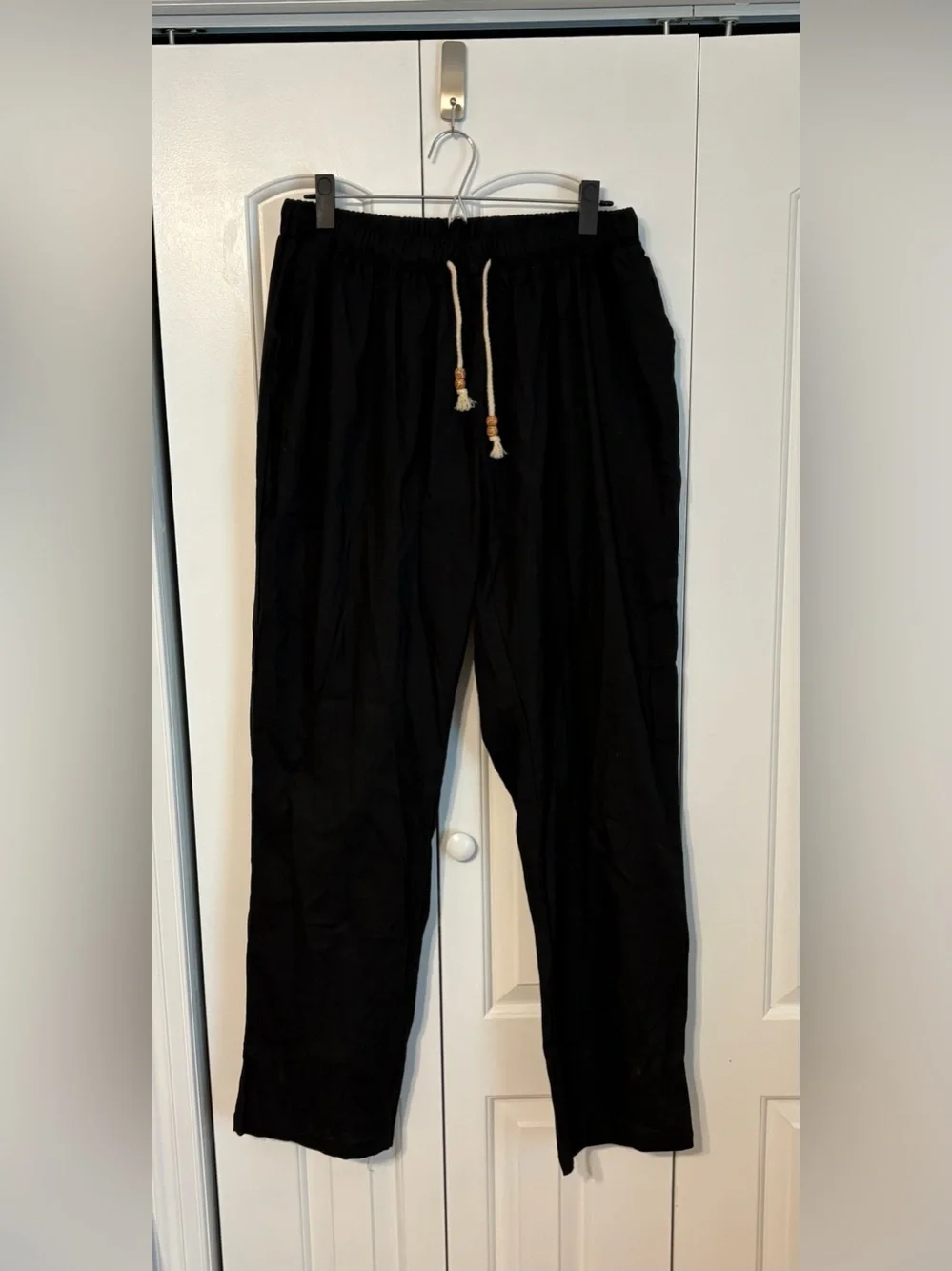Men's Black Drawstring Pants- 3XL